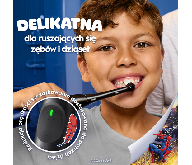 Oral-B Szczoteczka magnetyczna iO Kids Spider-Man (6+, z etui) - 1519314 - zdjęcie 6